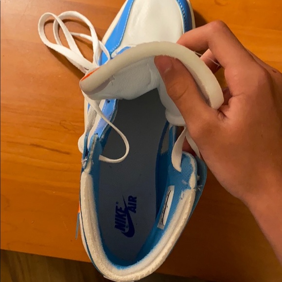 Off White Air Jordan high unc blue